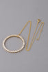 Women's Jewel Lined Circle Pendant Necklace BYMANYC ® New York CONTEMPORARY VIBRANT MODERN FASHION - New Collection