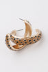 Women's Cheetah Print Hoop Earrings BYMANYC ® New York CONTEMPORARY VIBRANT MODERN JEWELRY - New Collection