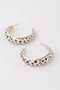 Women's Cheetah Print Hoop Earrings BYMANYC ® New York CONTEMPORARY VIBRANT MODERN JEWELRY - New Collection