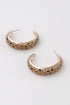 Women's Cheetah Print Hoop Earrings BYMANYC ® New York CONTEMPORARY VIBRANT MODERN JEWELRY - New Collection