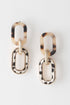 Women's Two Toned Link Chain Drop Earrings BYMANYC ® New York CONTEMPORARY VIBRANT MODERN FASHION - New Collection