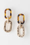 Women's Two Toned Link Chain Drop Earrings BYMANYC ® New York CONTEMPORARY VIBRANT MODERN FASHION - New Collection