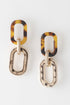 Women's Two Toned Link Chain Drop Earrings BYMANYC ® New York CONTEMPORARY VIBRANT MODERN FASHION - New Collection