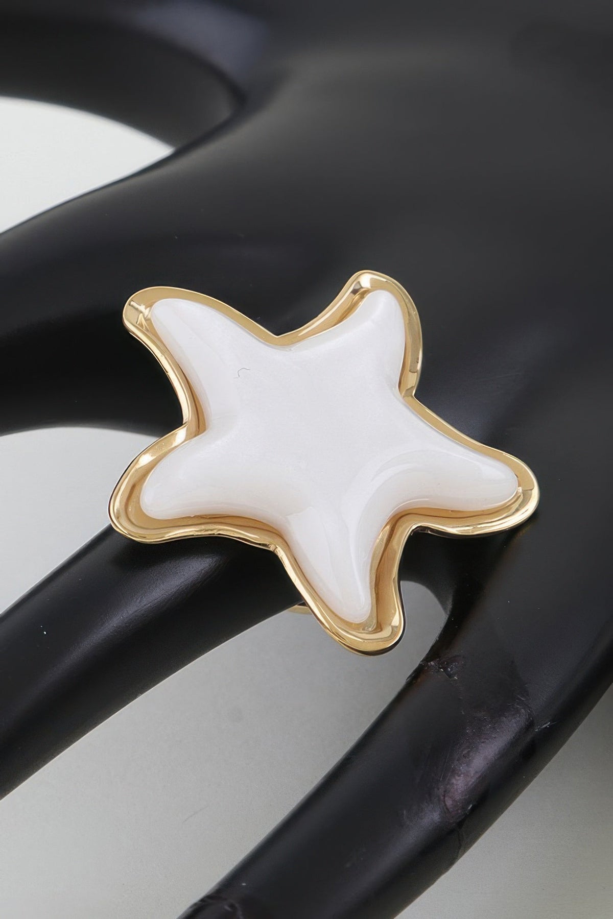 Women's Statement Ring Swimming Star BYMANYC ® New York CELESTIAL CELEBRATION SCULPTURAL BAND - New Collection
