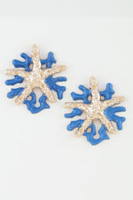 Women's Earrings Studs Starfish BYMANYC ® New York HAMPTONS CORAL - New Collection