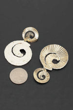 Women's Earrings Drops Raffia BYMANYC ® New York MONTAUK SPIRAL - New Collection