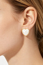 Women's Earrings Studs BYMANYC ® New York NOLITA HEART - New Collection