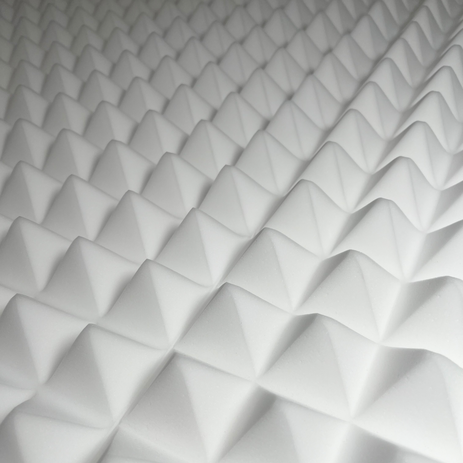 White Acoustic Foam Panels - 12x12x2.5