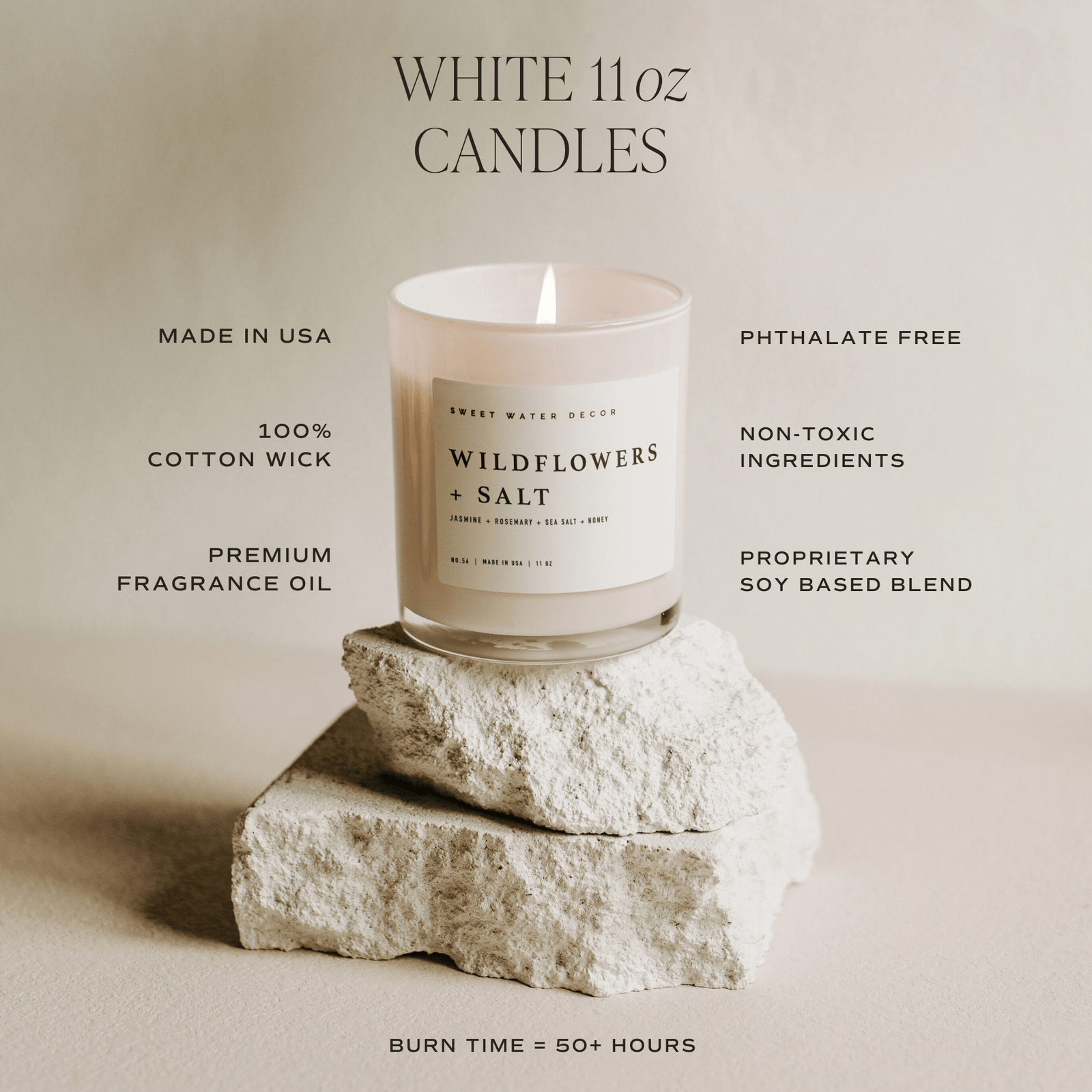Blackwood Cherry Soy Candle - White Jar - 11 oz