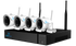 Silarius SIL-4CHNVRWIFI8MPKIT8 AI 4CH 8MP WiFi kit, 4K, 3.6mm lens (NDAA Compliant), 8TB HDD