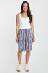 Women's Elastic Waist Bermuda With Patch Pockets