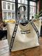WOMEN'S BAG Cream Canvas Tote SOHO - BYMANYC ® New York