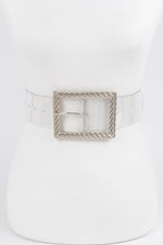 WOMEN'S BELT • HIGHLINE Fashion Chic Clear BYMANYC ® New York