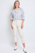 Women's High Rise Cropped Elastic Waistband Tummy Control Pant