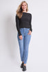 Women's High Rise Basic 5 Pocket Straight  Jeans