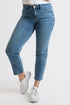 Women's Premium Stretch Cropped Slim Straight Jeans