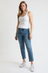 Women's Premium Stretch Cropped Slim Straight Jeans