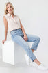 Women's Premium Stretch Cropped Mega Cuff Jeans