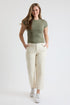 Women's High Rise Wide Leg Jeans with Elastic Back