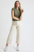 Women's High Rise Wide Leg Jeans with Elastic Back