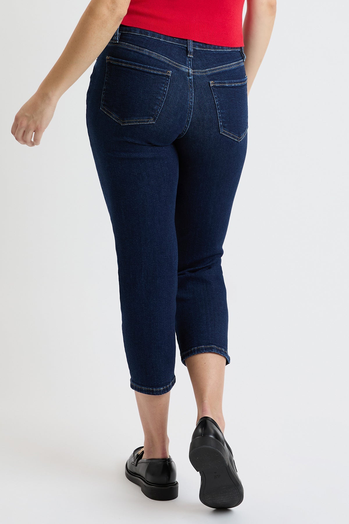 Women's Premium Stretch Cropped Slim Straight