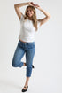 Women's Premium Stretch Cropped Slim Straight
