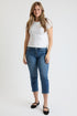Women's Premium Stretch Cropped Slim Straight