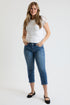 Women's Premium Stretch Cropped Slim Straight