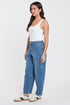 Women's High Rise Seamed Barrel Jeans