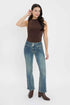 Women's 3-Button Premium Stretch Bootcut Jeans