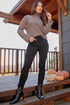 Women's Vintage High Rise Button Fly Skinny Ankle Jeans