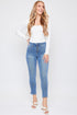 Women's Vintage High Rise Button Fly Skinny Ankle Jeans