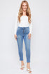Women's Vintage High Rise Button Fly Skinny Ankle Jeans