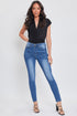 Women's High Rise Skinny Jeans With Adjustable Back