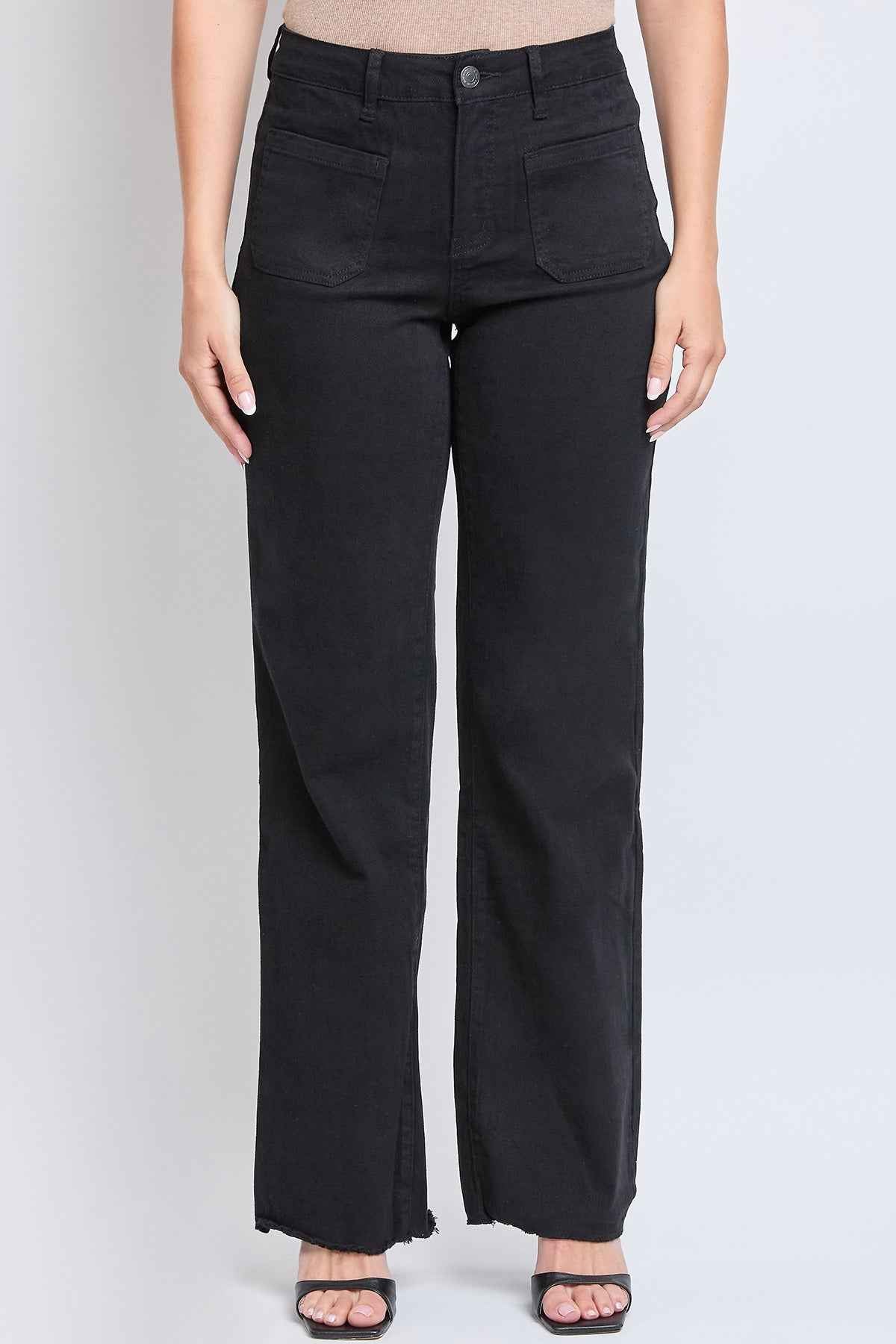 Women's High Rise Snip To Fit Wide Leg Pant