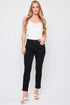 Women's Fashion First Mid Rise Ankle Jean With Side Snaps