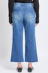 Women's High Rise Wide Leg Crop Raw Hem Jean