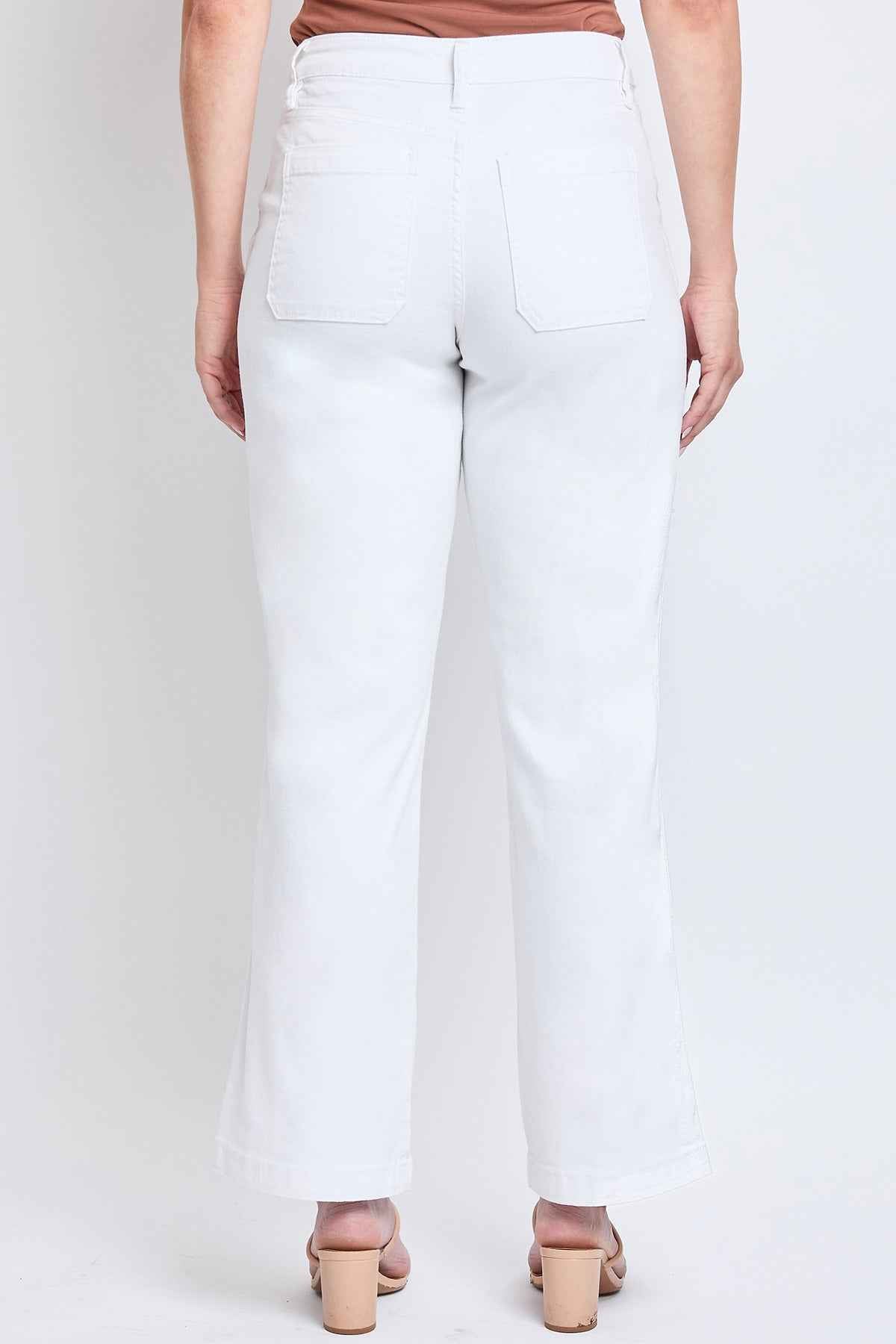 Women's High Rise Pork Chop Pocket Wide Leg Pant