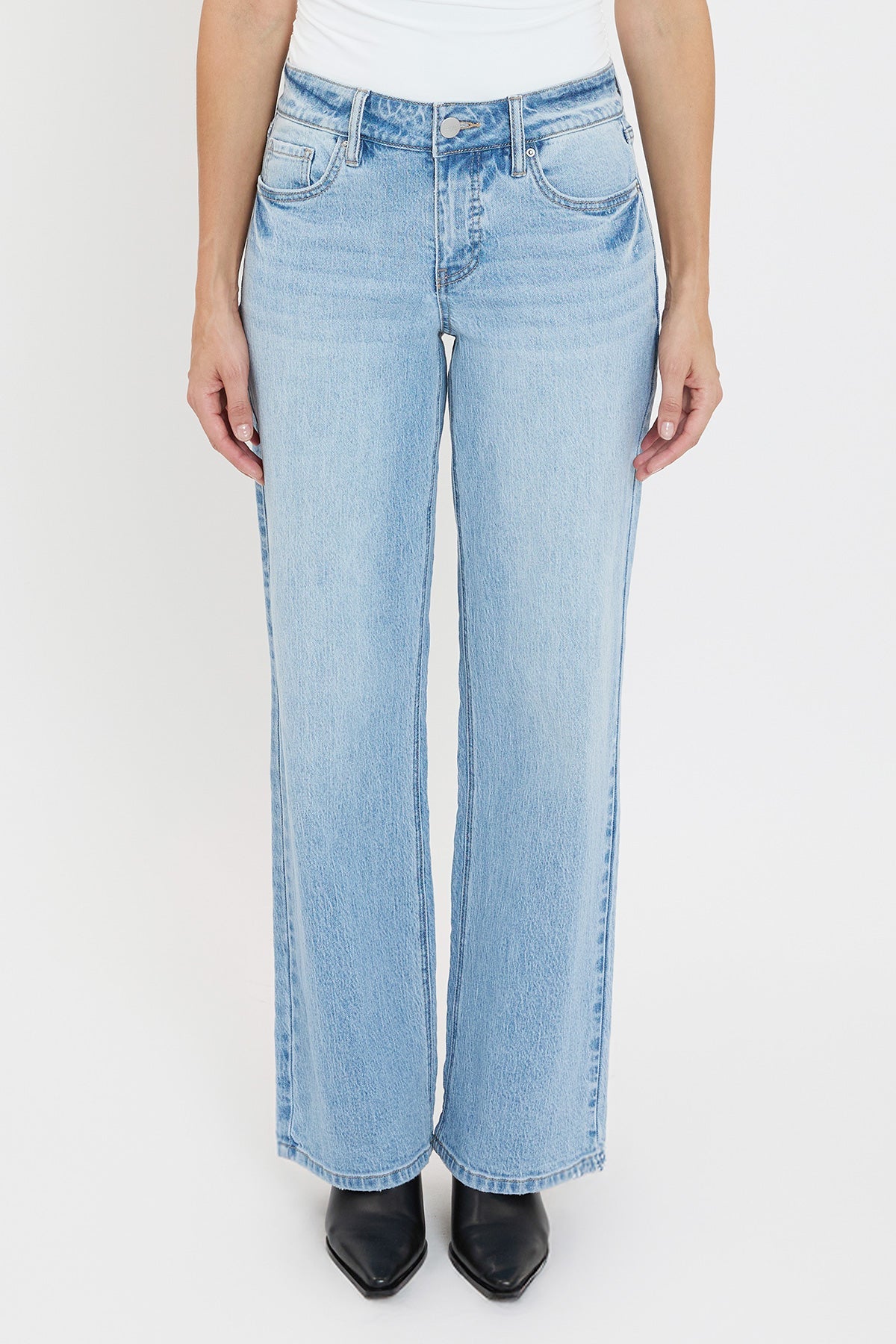 Women's Luxe High Rise Wide Leg Jeans