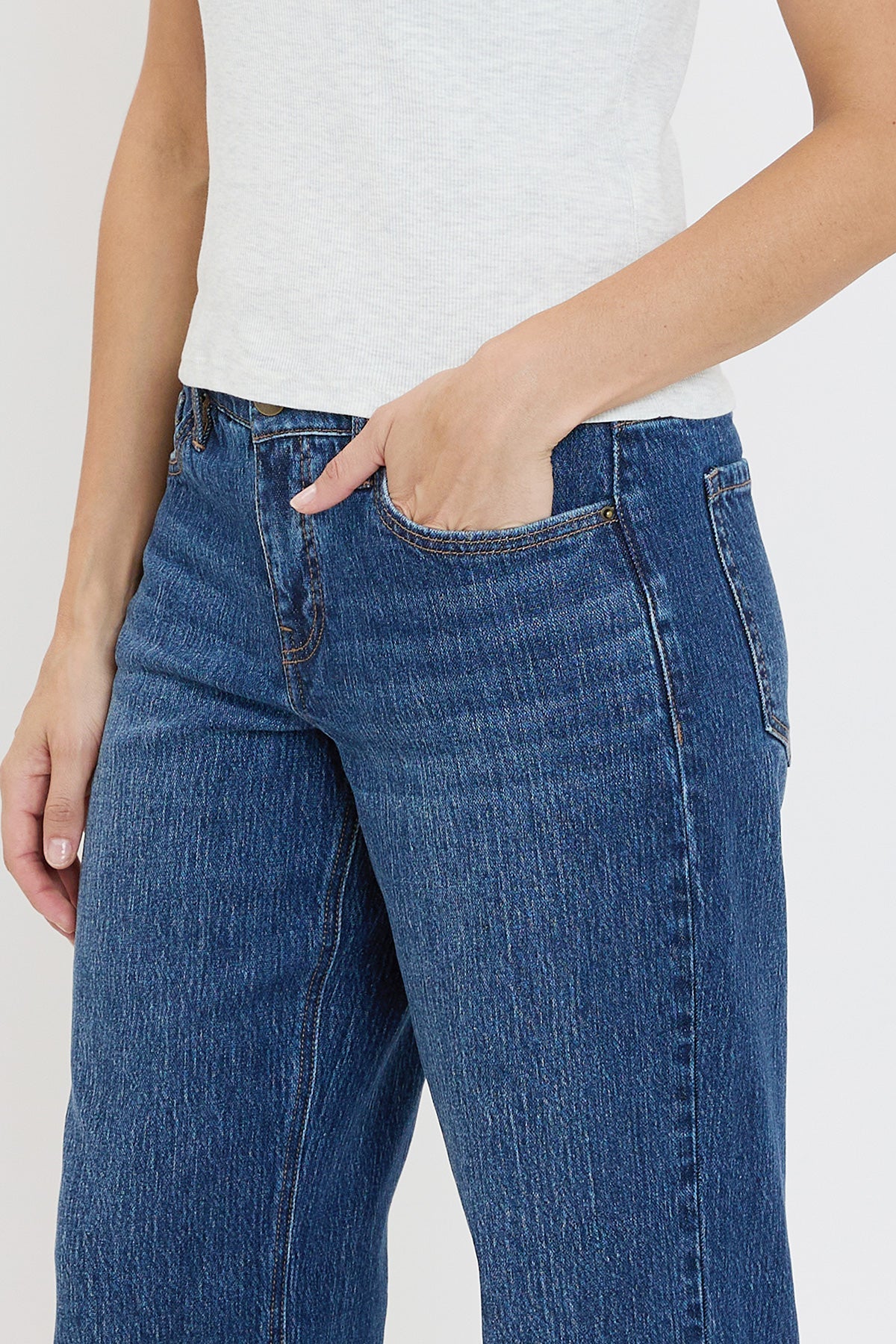 Women's Luxe High Rise Wide Leg Jeans