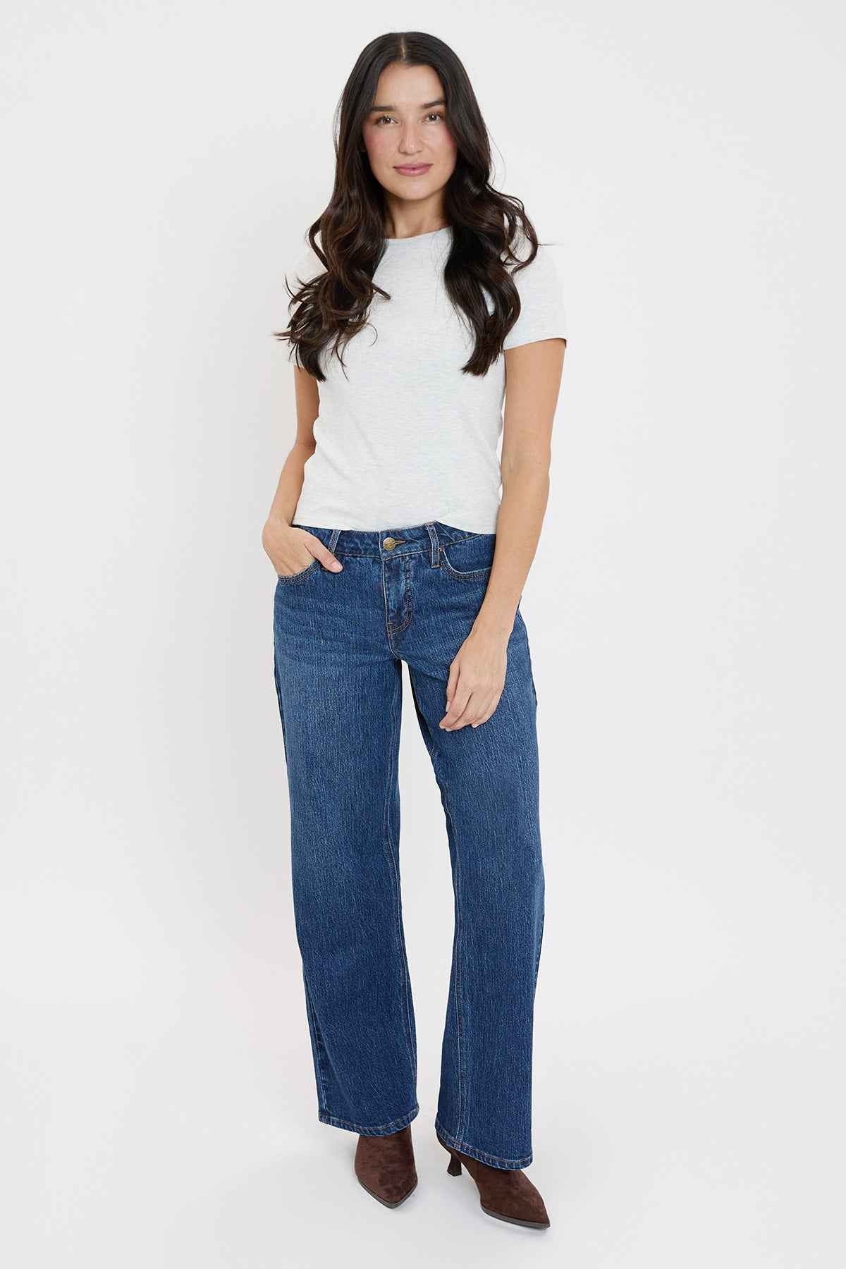 Women's Luxe High Rise Wide Leg Jeans