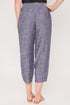 Women's Linen Elastic Waist with Tulip Hem Pant