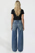 Women's Kayla High Rise Premium Stretch Wide Leg Jeans