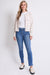 Women's High Rise Vintage Wash Straight Cuff Jean