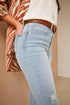 Women's Vintage High Rise Frayed Hem Ankle Jean