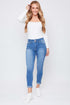 Women's Essential 2-Button Roll Cuff Ankle Jeans