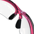 Wraparound Safety Glasses with Flexible Rubber Temple Tips
