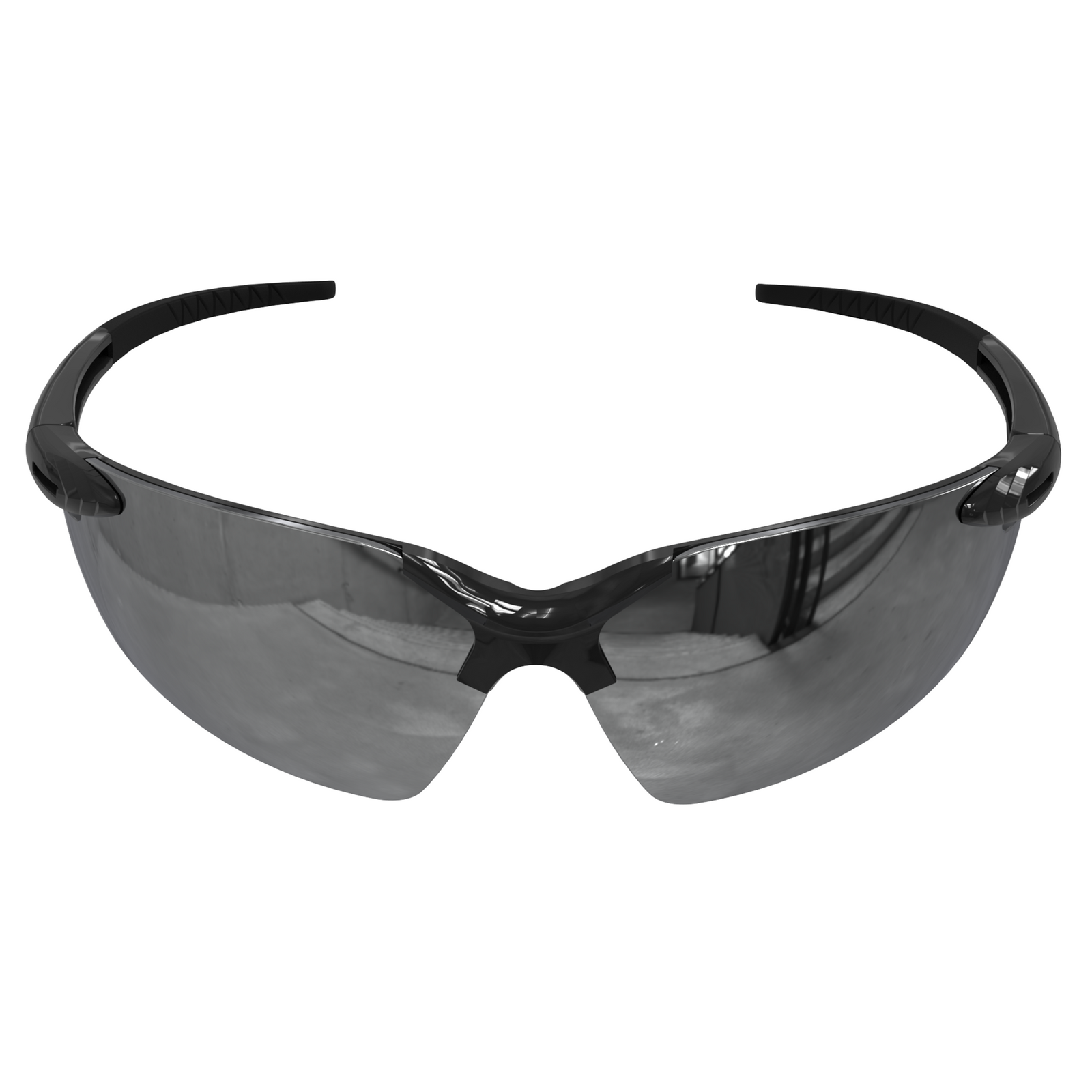 Wraparound Safety Glasses with Flexible Rubber Temple Tips