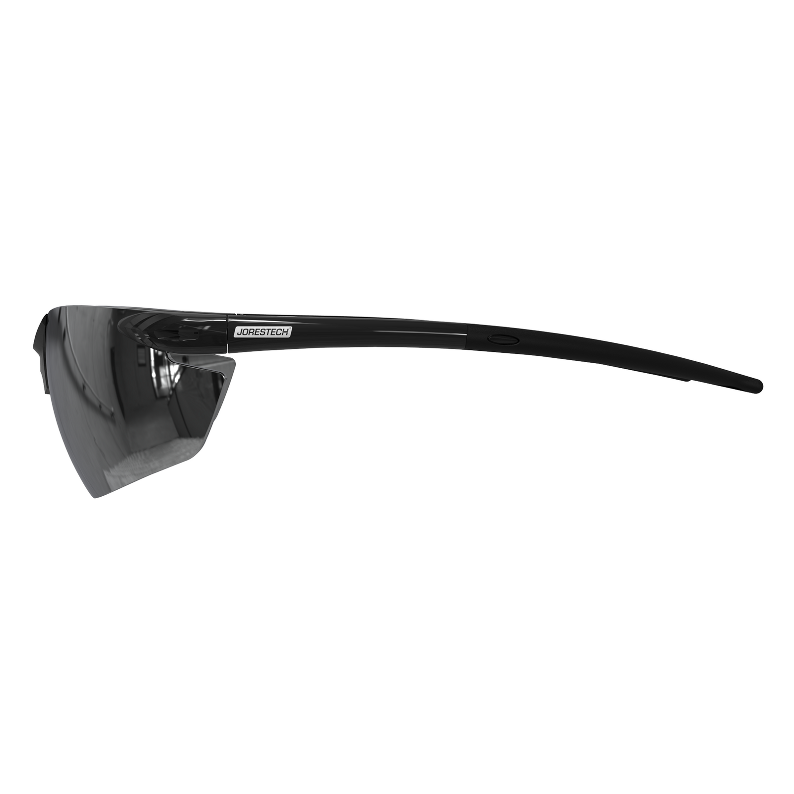 Wraparound Safety Glasses with Flexible Rubber Temple Tips