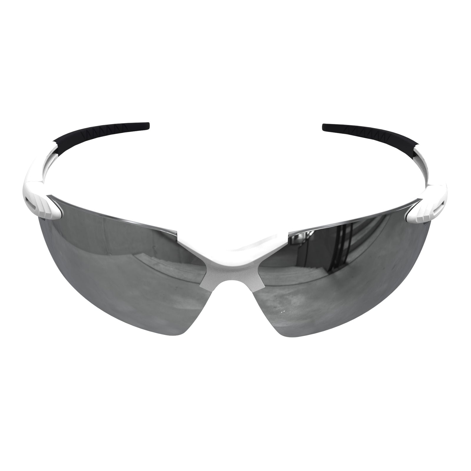 Wraparound Safety Glasses with Flexible Rubber Temple Tips